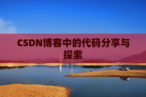 CSDN博客中的代码分享与探索